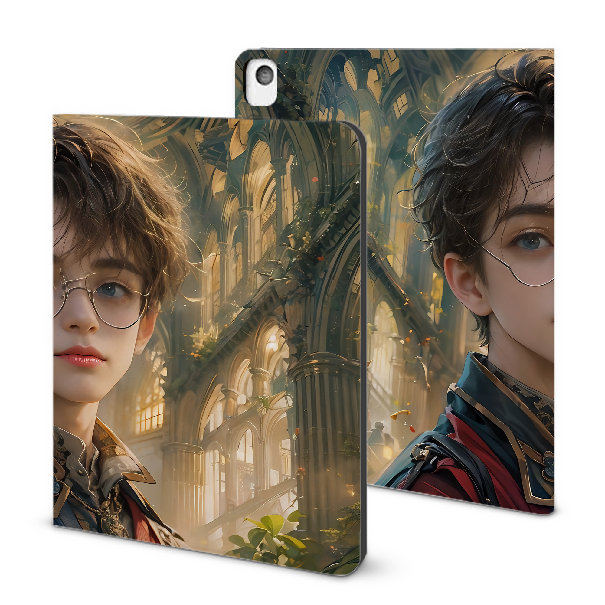 （画像用） Harry Potter ハリー・ポッターシリーズ IPadケース ペンホルダー付き ブックスタイルデザイン